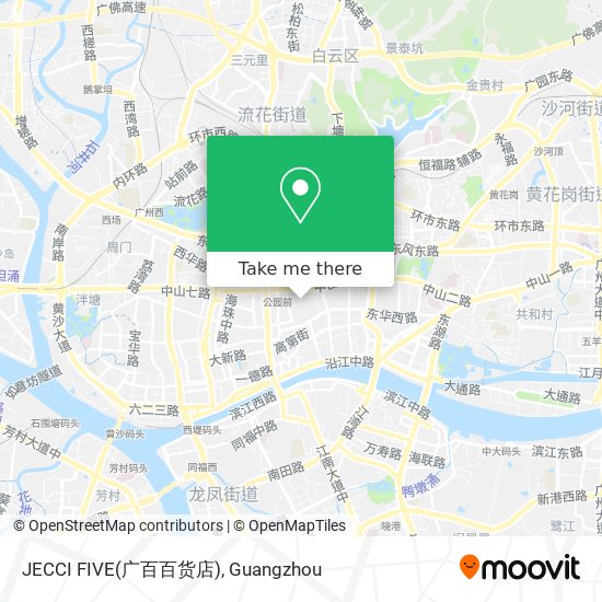 JECCI FIVE(广百百货店) map