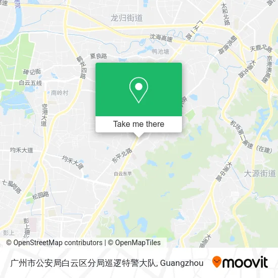 广州市公安局白云区分局巡逻特警大队 map