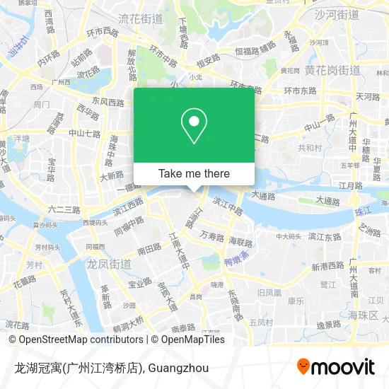 龙湖冠寓(广州江湾桥店) map