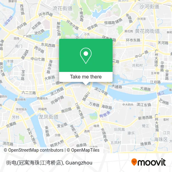 街电(冠寓海珠江湾桥店) map