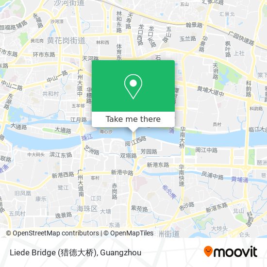 Liede Bridge (猎德大桥) map