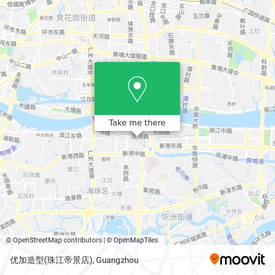 优加造型(珠江帝景店) map