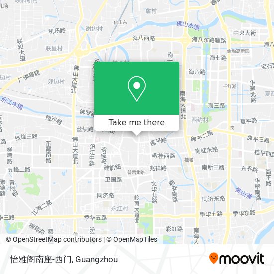 怡雅阁南座-西门 map