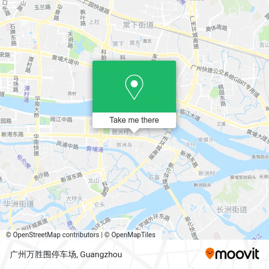 广州万胜围停车场 map