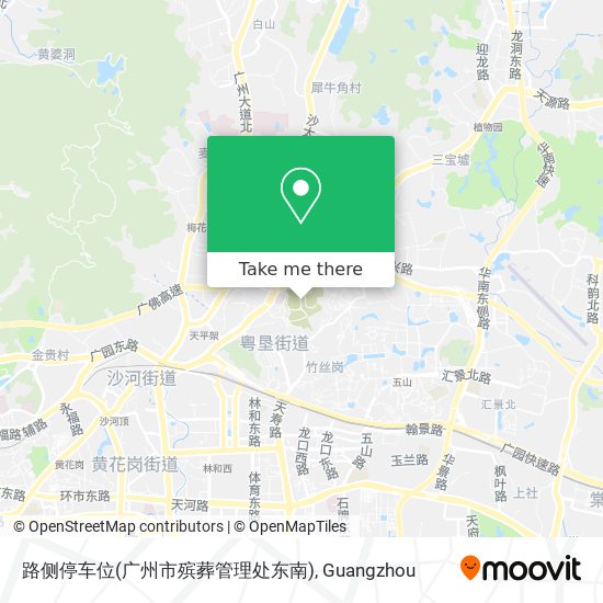 路侧停车位(广州市殡葬管理处东南) map