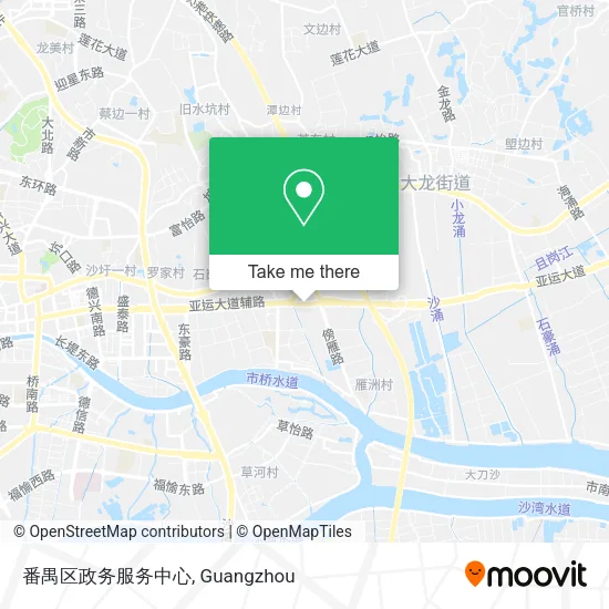 番禺区政务服务中心 map