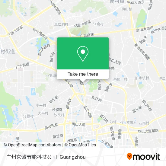 广州京诚节能科技公司 map
