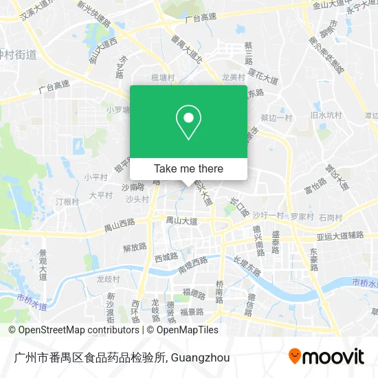 广州市番禺区食品药品检验所 map