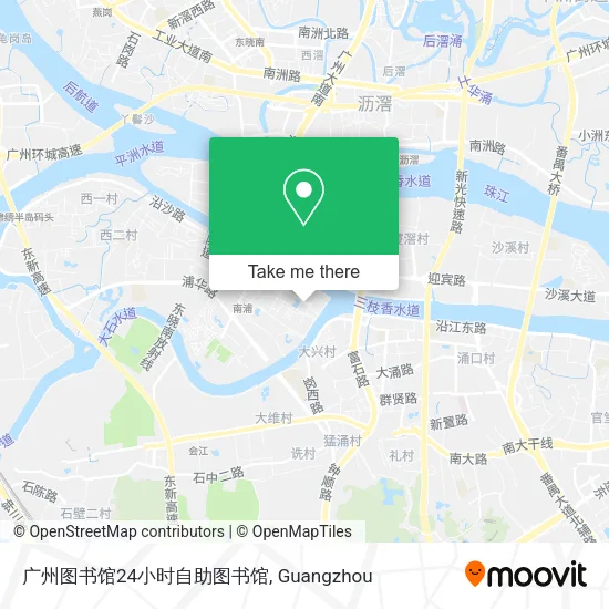 广州图书馆24小时自助图书馆 map