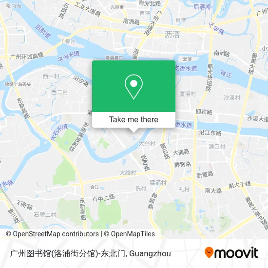 广州图书馆(洛浦街分馆)-东北门 map