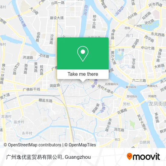 广州逸优蓝贸易有限公司 map