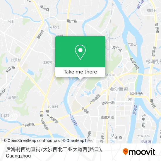 后海村西约直街/大沙西北工业大道西(路口) map