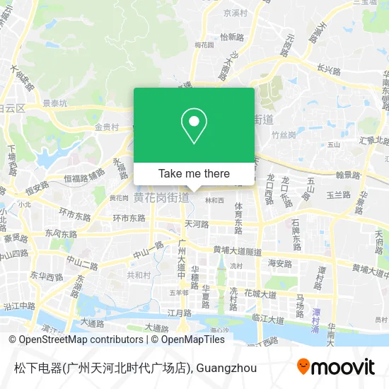 松下电器(广州天河北时代广场店) map