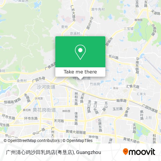 广州清心鸡沙田乳鸽店(粤垦店) map