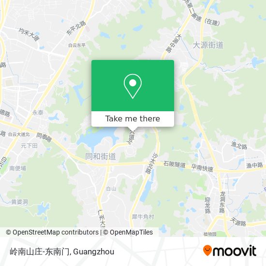 岭南山庄-东南门 map