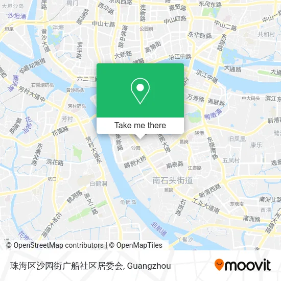 珠海区沙园街广船社区居委会 map