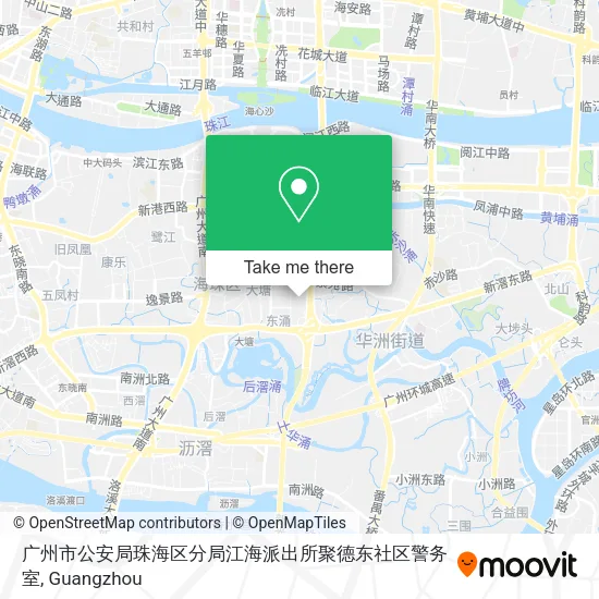 广州市公安局珠海区分局江海派出所聚德东社区警务室 map