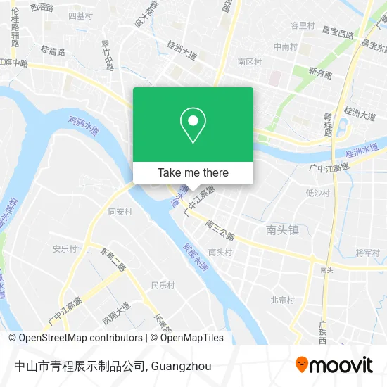 中山市青程展示制品公司 map