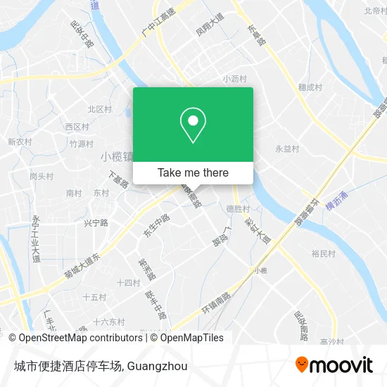 城市便捷酒店停车场 map