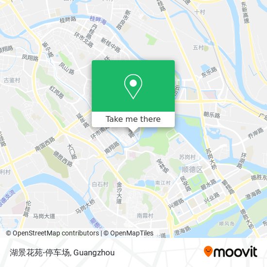 湖景花苑-停车场 map
