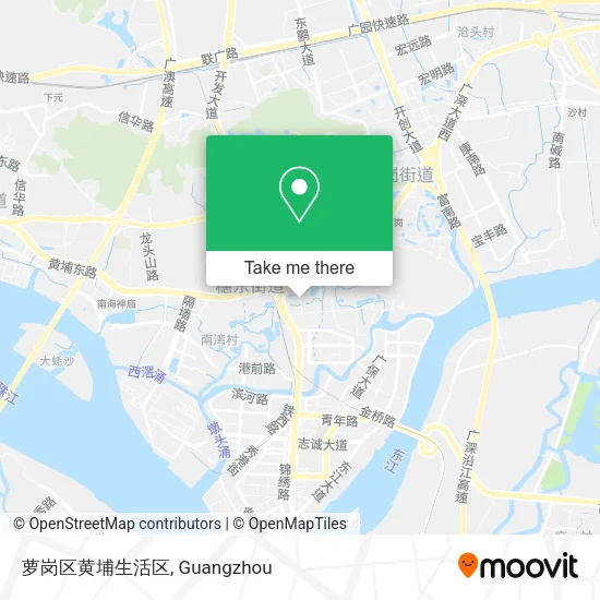 萝岗区黄埔生活区 map