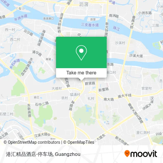 港汇精品酒店-停车场 map