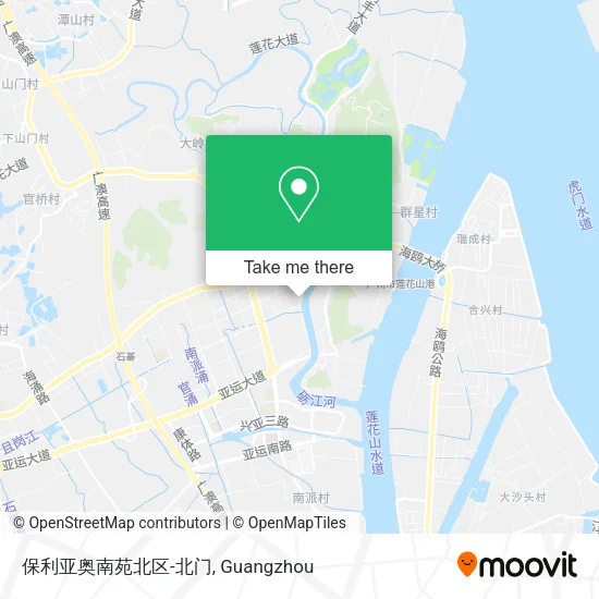 保利亚奥南苑北区-北门 map