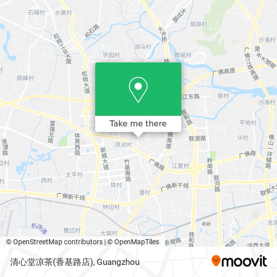 清心堂凉茶(香基路店) map