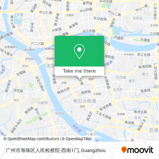 广州市海珠区人民检察院-西南1门 map