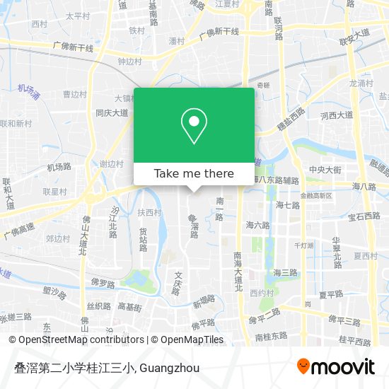 叠滘第二小学桂江三小 map