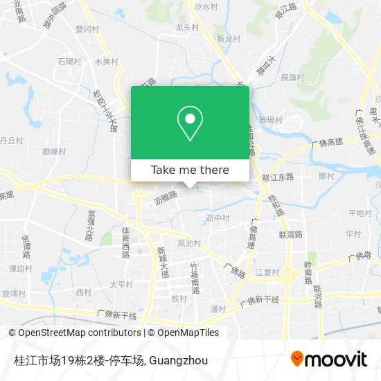 桂江市场19栋2楼-停车场 map