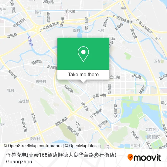怪兽充电(莫泰168旅店顺德大良华盖路步行街店) map