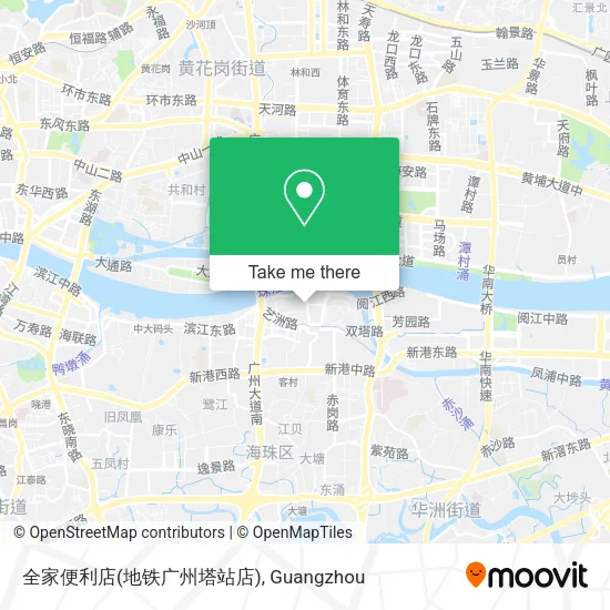 全家便利店(地铁广州塔站店) map