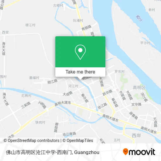 佛山市高明区沧江中学-西南门 map