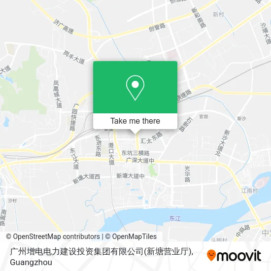 广州增电电力建设投资集团有限公司(新塘营业厅) map