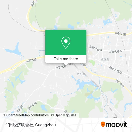 军田经济联合社 map