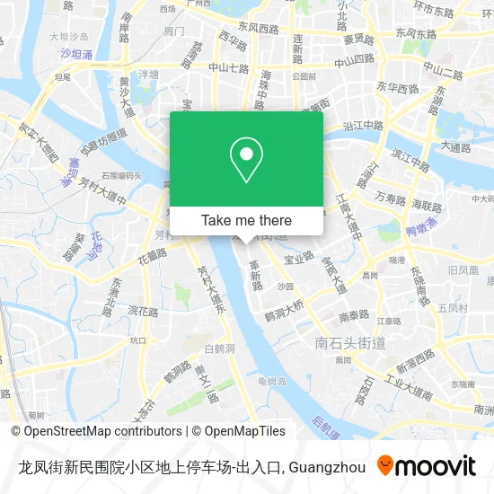 龙凤街新民围院小区地上停车场-出入口 map