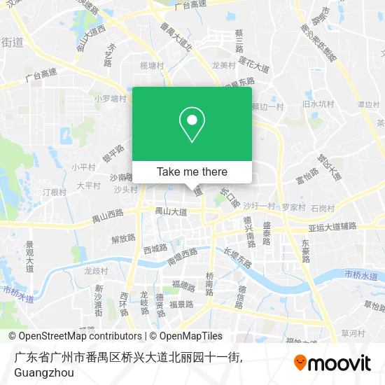 广东省广州市番禺区桥兴大道北丽园十一街 map