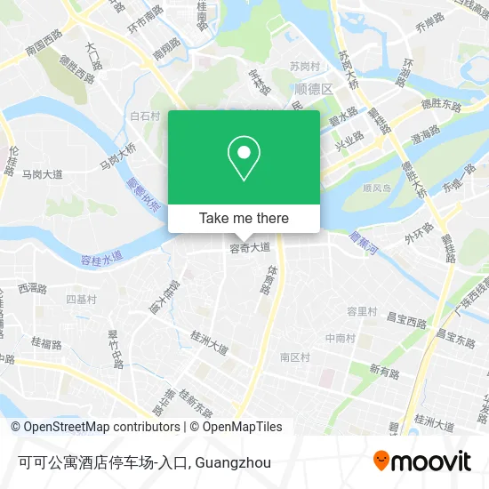 可可公寓酒店停车场-入口 map
