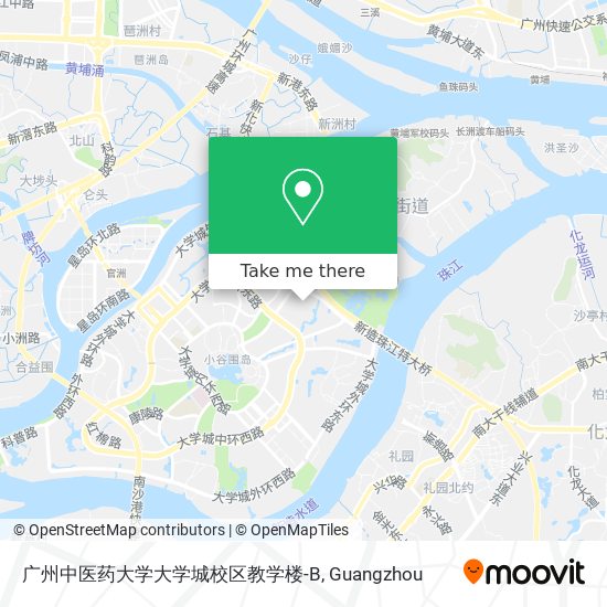 广州中医药大学大学城校区教学楼-B map