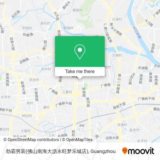 劲霸男装(佛山南海大沥永旺梦乐城店) map