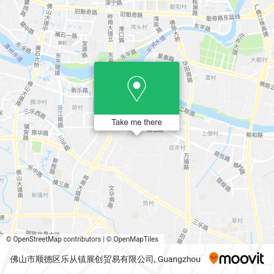 佛山市顺德区乐从镇展创贸易有限公司 map