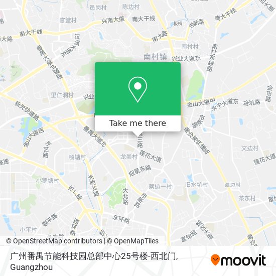 广州番禺节能科技园总部中心25号楼-西北门 map