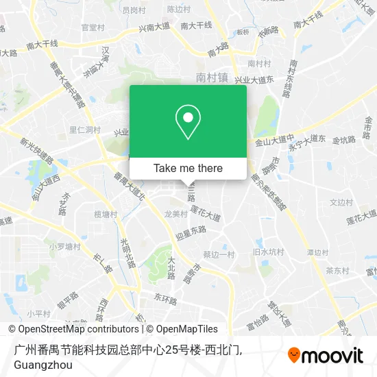 广州番禺节能科技园总部中心25号楼-西北门 map