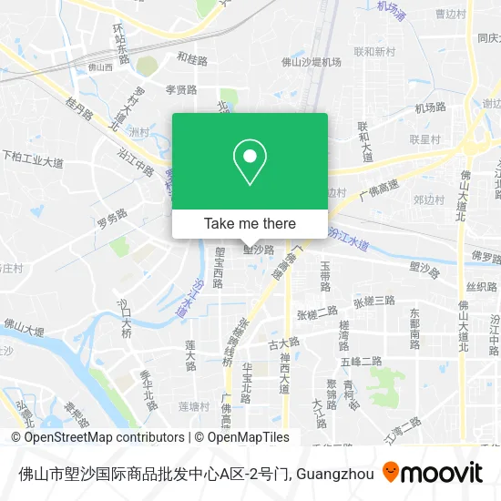佛山市塱沙国际商品批发中心A区-2号门 map