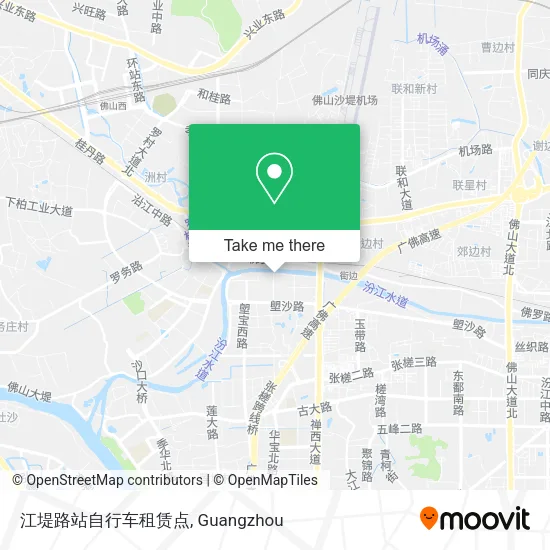 江堤路站自行车租赁点 map