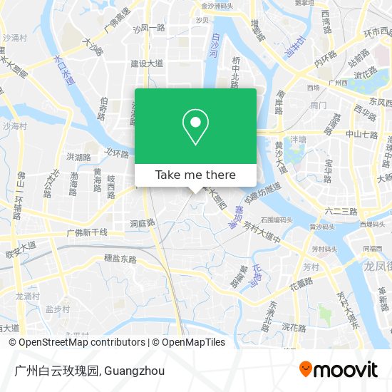 广州白云玫瑰园 map