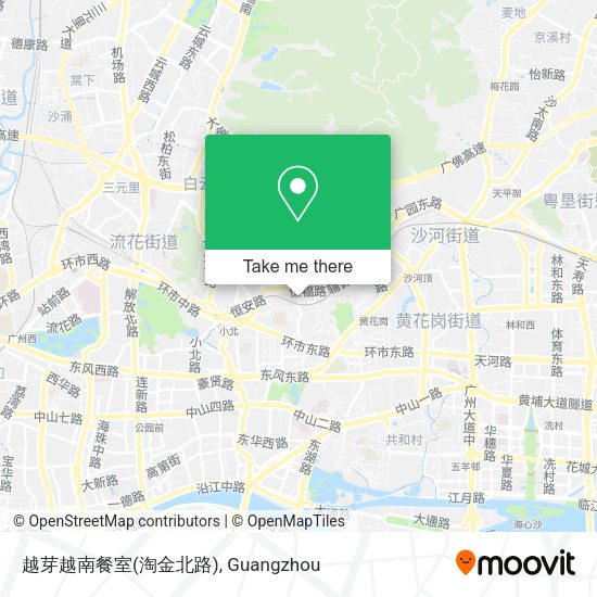越芽越南餐室(淘金北路) map