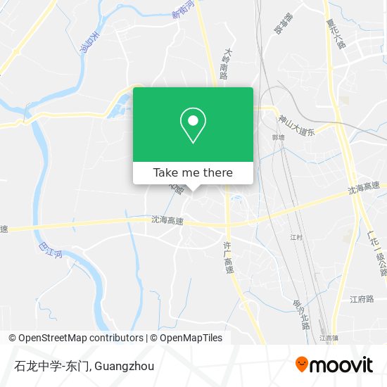 石龙中学-东门 map