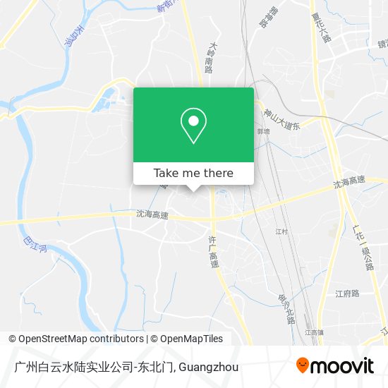 广州白云水陆实业公司-东北门 map